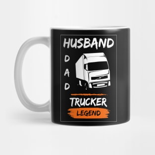 Husband Dad Trucker Legend Mug